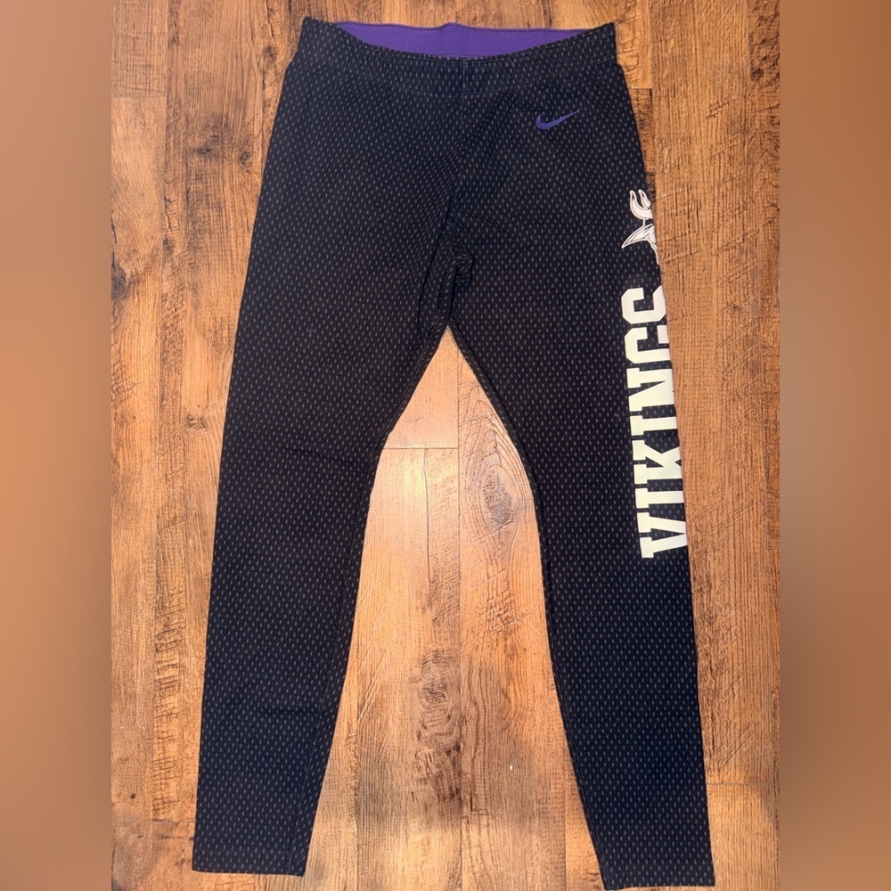 Nike NFL Minnesota Vikings Womens Black Leggings